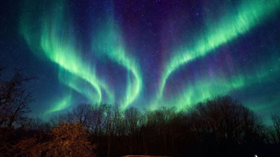 Polarlichter über Medingen. Im hohen Norden könnte es nicht schöner sein. 