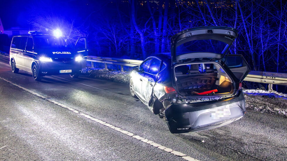 Am Seat wurde das linke Hinterrad abgerissen.