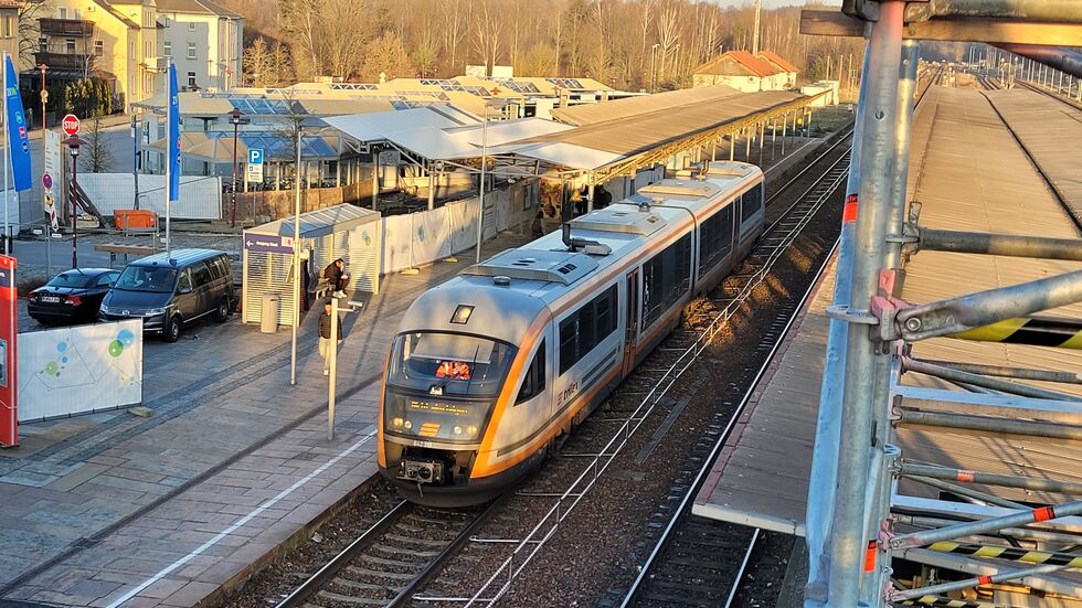 Ein Trilex-Zug in Bischofswerda