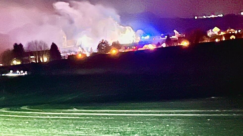 Der Großbrand in Weißig.