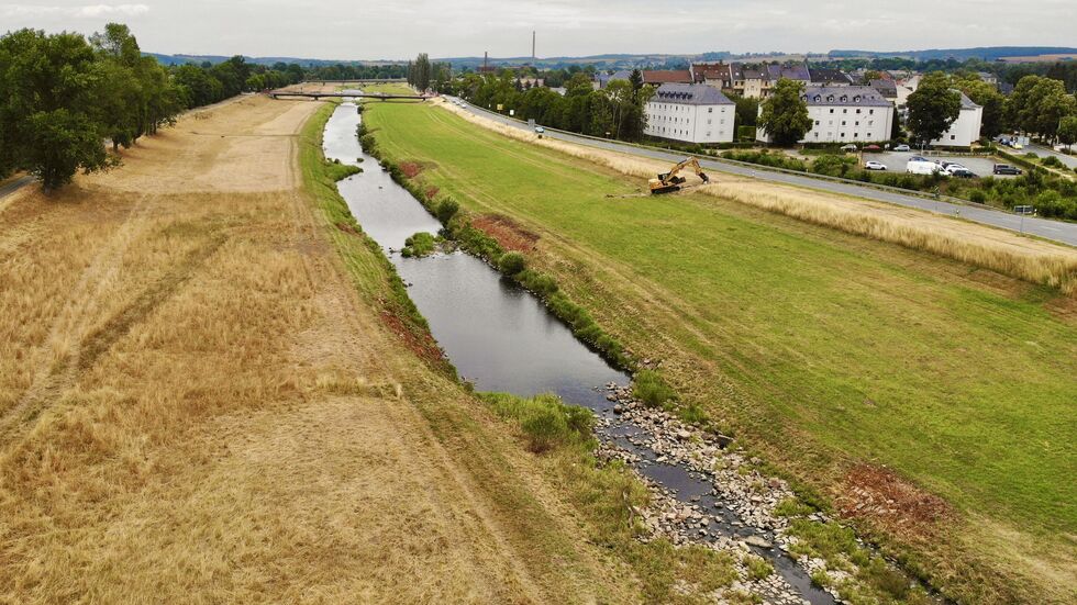 Flutrinne in Glauchau Flutrinne in Glauchau