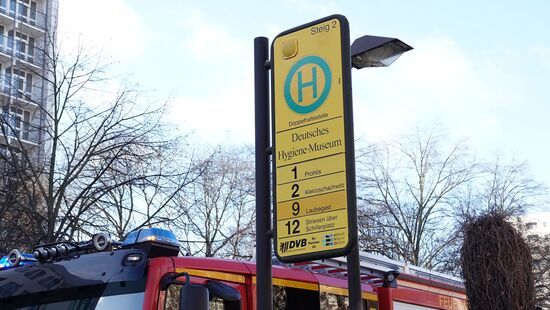 Die Station "Deutsches Hygiene Museum".