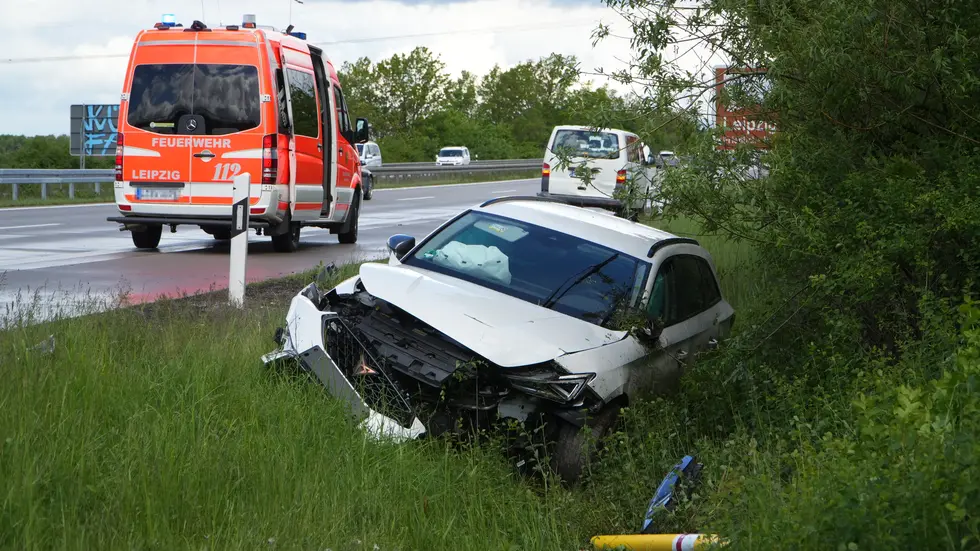 Die A14 musste zwischenzeitlich auf eine Spur verengt werden.
