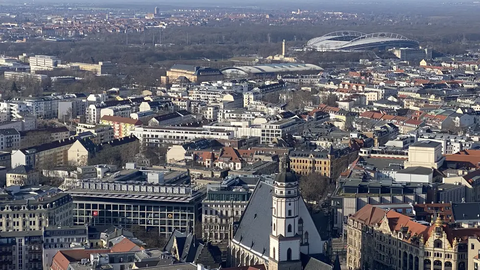 Blick über Leipzig (Symbolbild). Blick über Leipzig (Symbolbild).