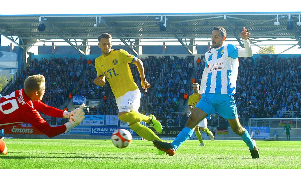 Der Chemnitzer FC hat Lok Leipzig mit 3:1 geschlagen.