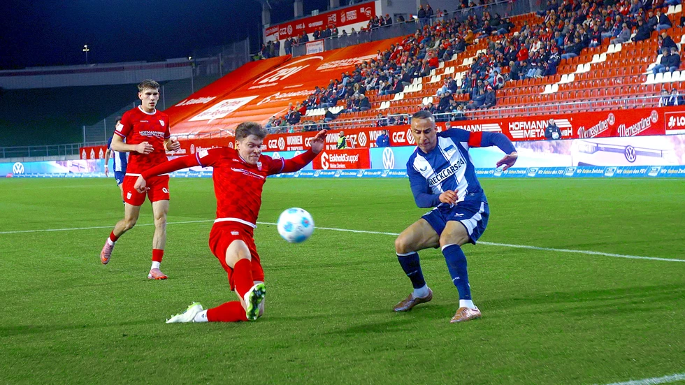 Der FSV war im Nachholer gegen Hertha II erfolgreich (hier im Bild Kilian Senkbeil) 