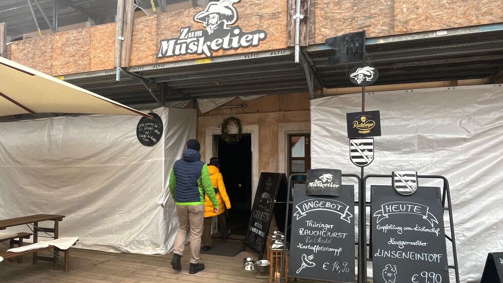 Das urige Gewölbe-Restaurant "Musketier" muss ausziehen und vorübergehend auf dem Festungsplateau unterkommen