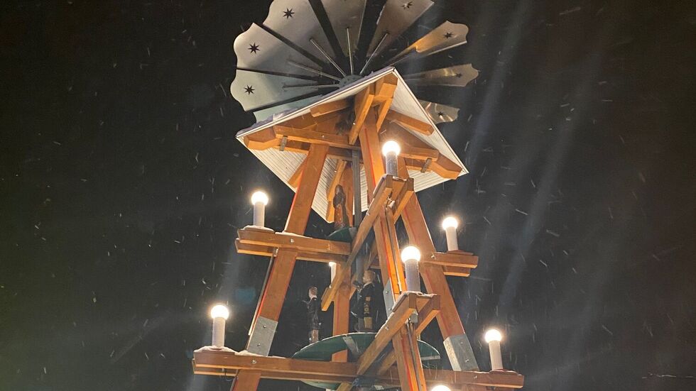 Die Pyramide in Marienberg. Die Pyramide in Marienberg.