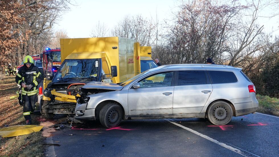 Die Staatsstraße 177 war wegen des Unfalls gesperrt