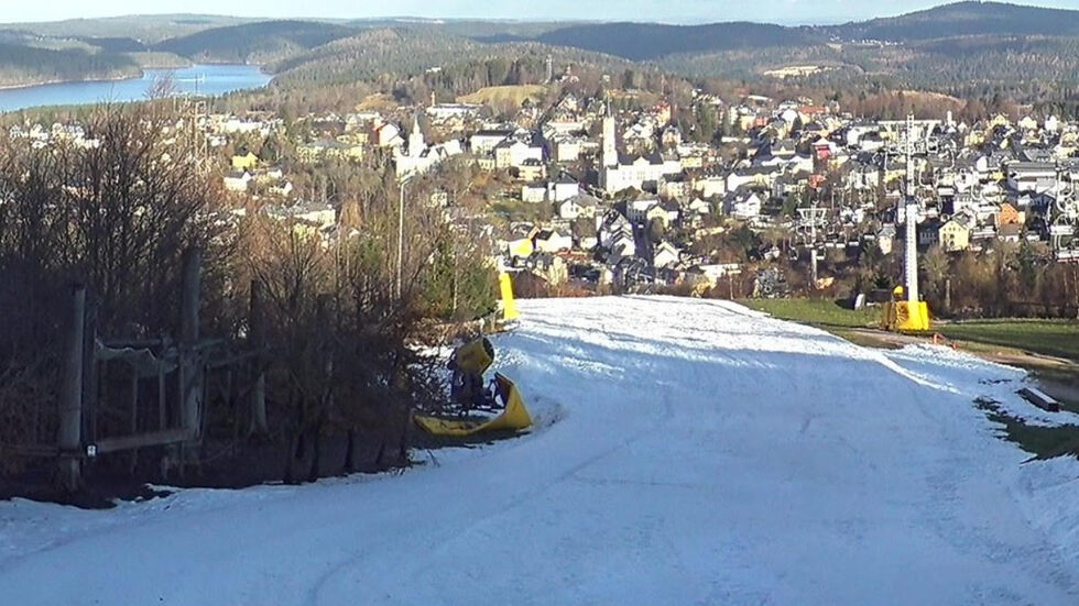 Die Piste in Eibenstock.