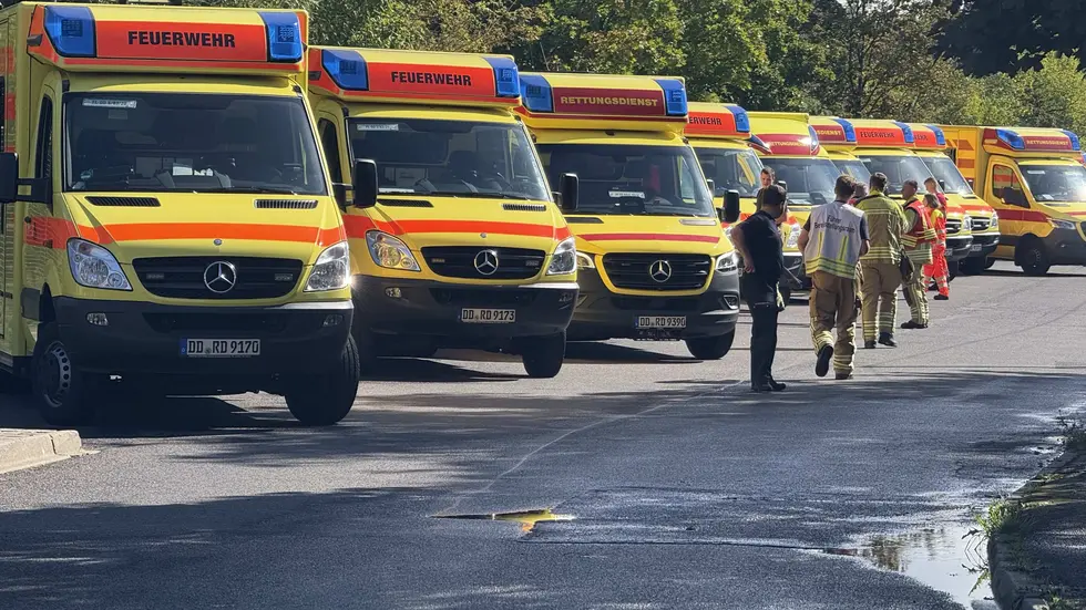 Ein Großaufgebot an Rettungskräften war sofort vor Ort 