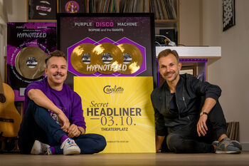 Purple Disco Machine mit dem CANALETTO-Programmverantwortlichen Stefan Kästner.