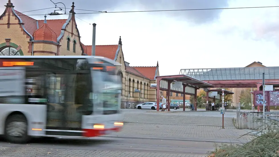 Archivfoto der früheren Zentralhaltestelle