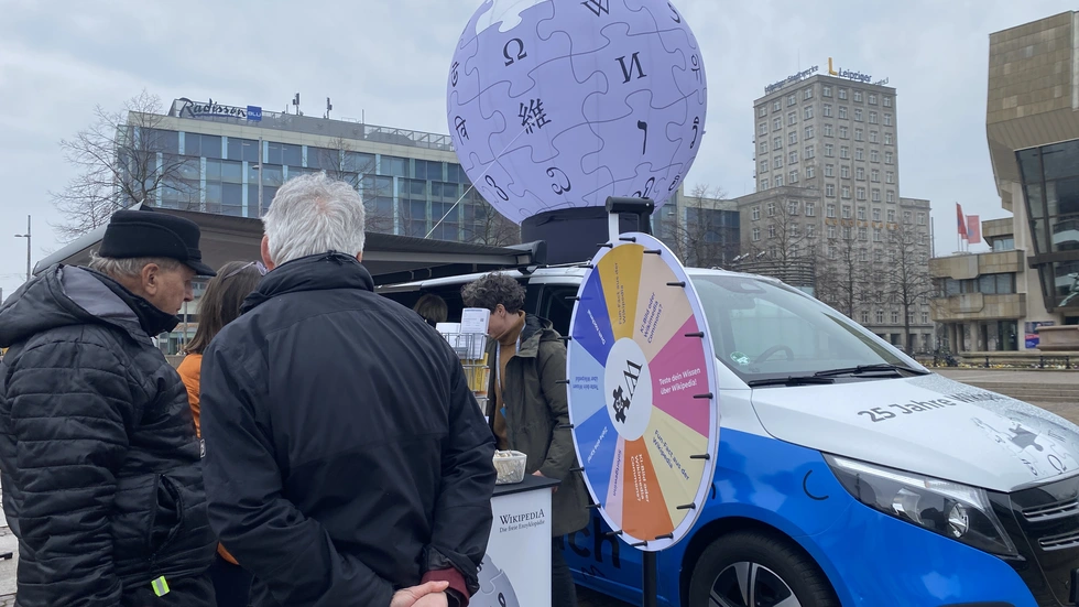 Der Andrang auf das Glücksrad war nahezu durchgängig vorhanden.