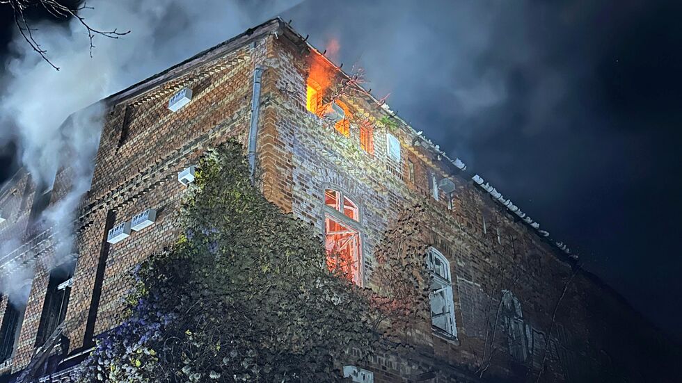 Die Ruine im Lene-Voigt-Park.