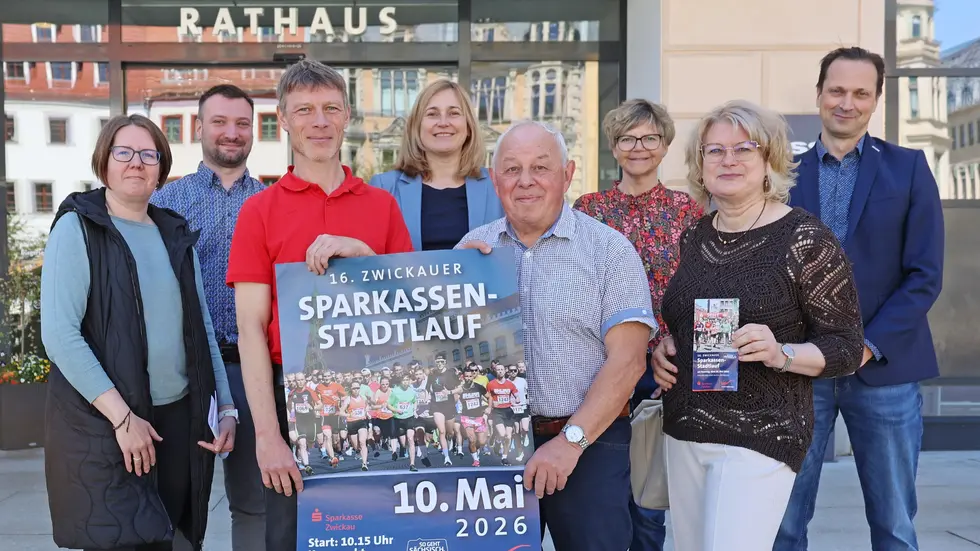 Organisatoren und Sponsoren des Sparkassen-Stadtlaufs