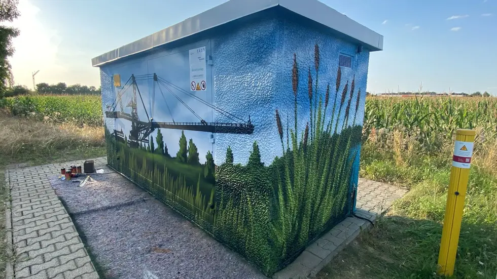 An der Dechwitzer Straße in Störmtahl ist dieses Graffito entstanden.