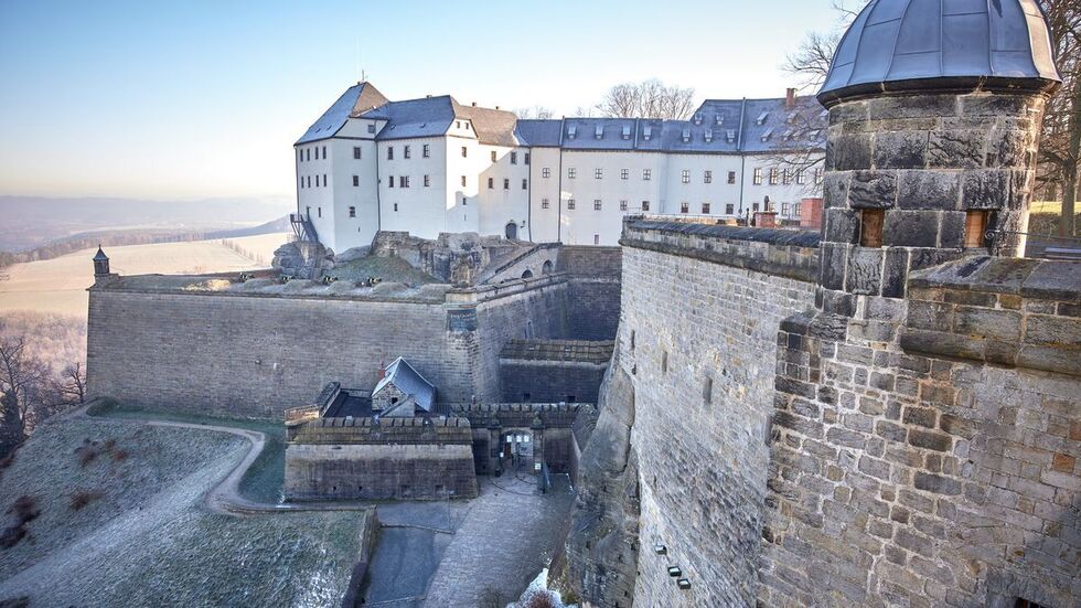Die Festung Königstein ist eine der größten Bergfestungen in Europa.