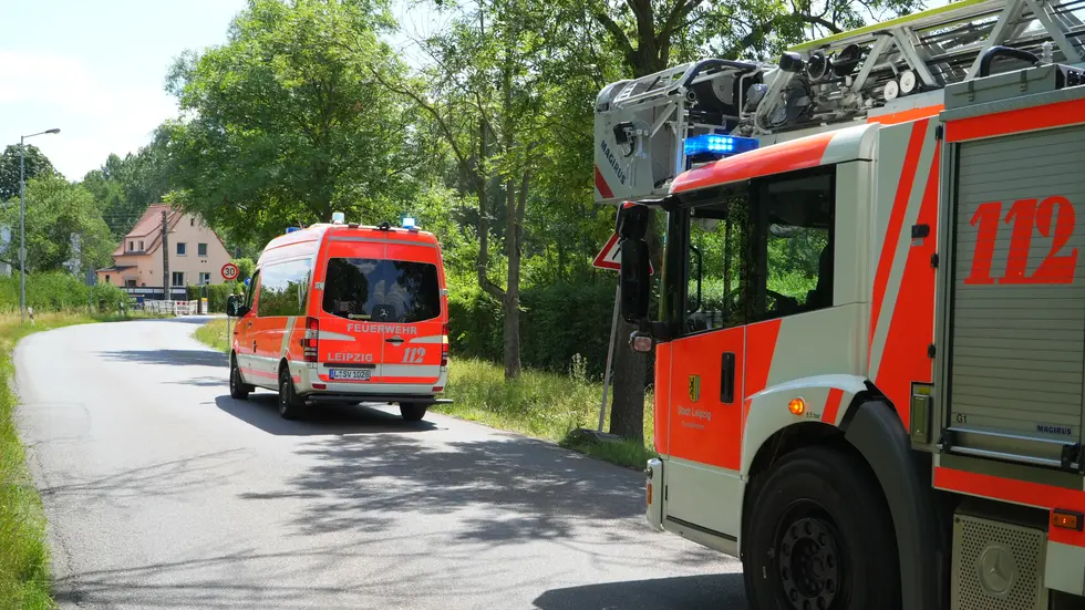 Der Bereich rings um das Gasleck wurde aus Sicherheitsgründen gesperrt. Der Bereich rings um das Gasleck wurde aus Sicherheitsgründen gesperrt.