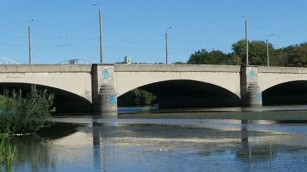 Die Zeppelinbrücke im Leipziger Westen.