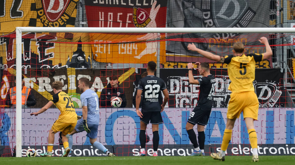 Jonas Oehmichen beim Ausgleich  Jonas Oehmichen beim Ausgleich