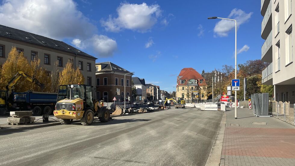 Baustelle Humboldtstraße am Dienstagnachmittag Baustelle Humboldtstraße am Dienstagnachmittag