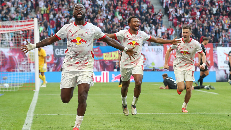 Jubel nach dem 2:1 für RB