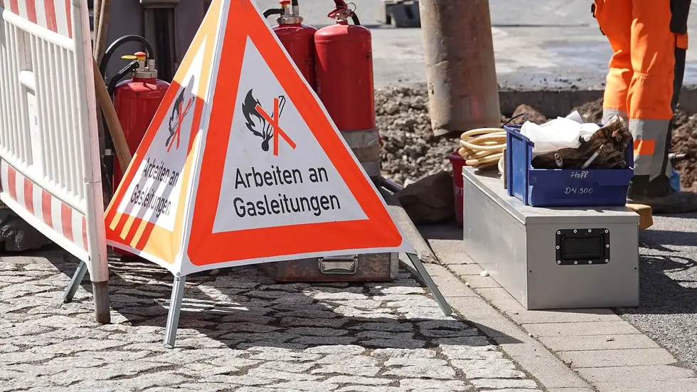 Sachsen Energie hat am Mittwoch auf der Sternstraße ein Leck entdeckt.