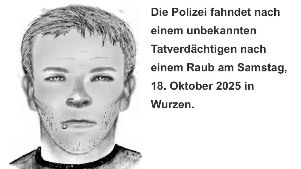 Mit diesem Phantombild fahndet die Leipziger Polizei nach einem brutalen Fahrraddieb.