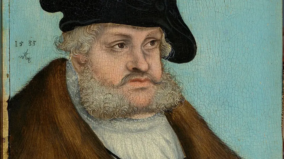 Lucas Cranach der Ältere (1472–1553) und Werkstatt, Kurfürst Friedrich der Weise, 1533 Lucas Cranach der Ältere (1472–1553) und Werkstatt, Kurfürst Friedrich der Weise, 1533