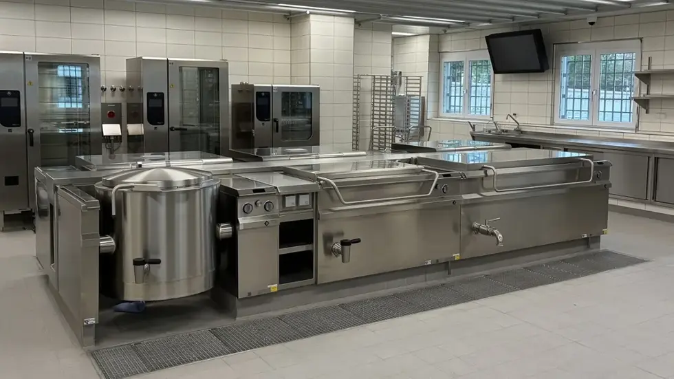 Die neue Küche in der JVA Chemnitz. Hier stecken 8,5 Millionen Euro drin. Die neue Küche in der JVA Chemnitz. Hier stecken 8,5 Millionen Euro drin.