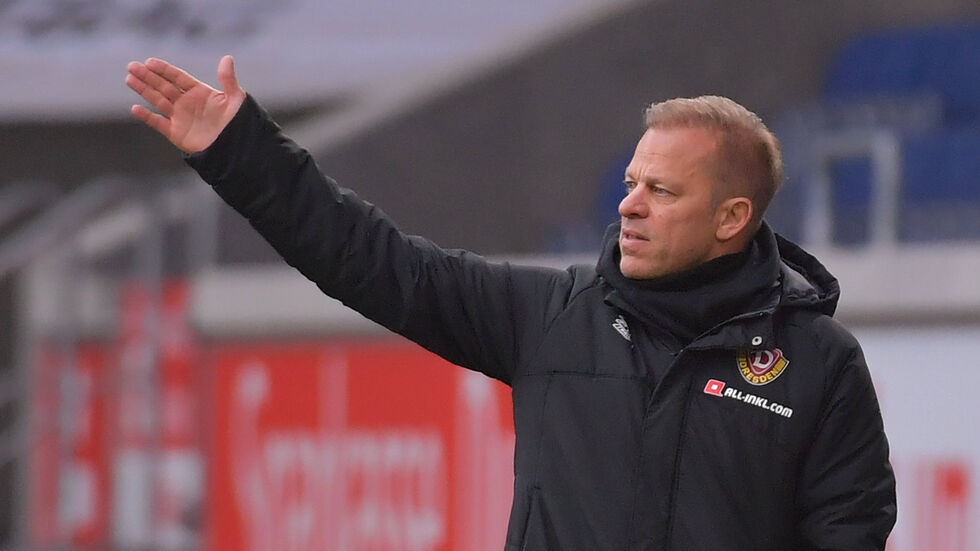 Markus Anfang steht bei Dynamo vorerst weiter an der Seitenlinie