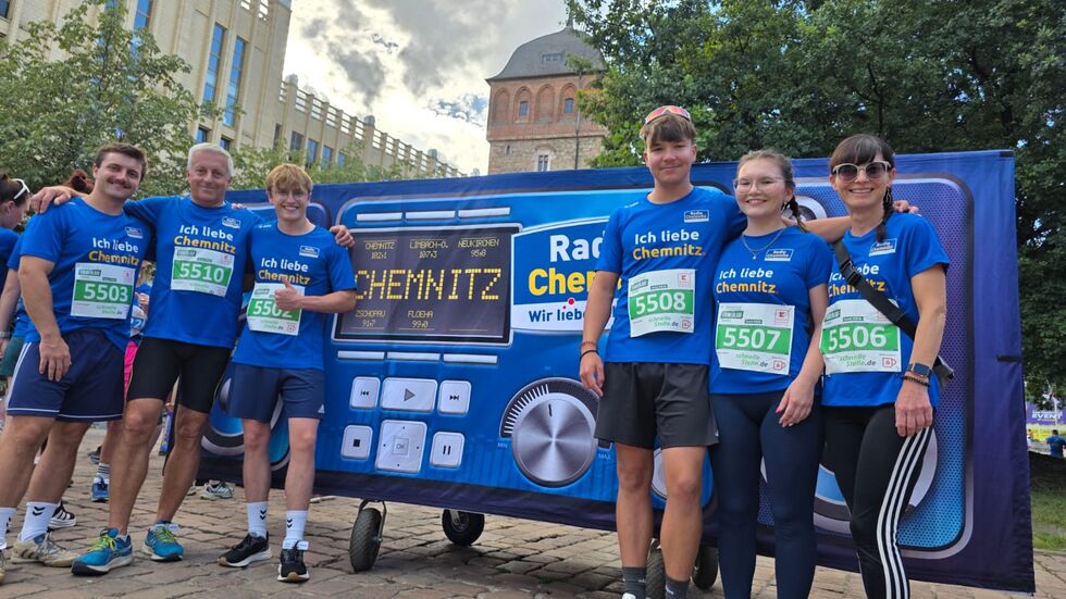 Auch ein Team von Radio Chemnitz war am Start