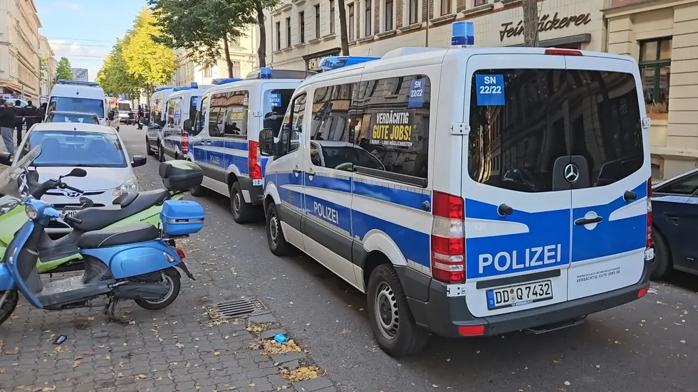Die Polizei war mit einem Großaufgebot im Einsatz.