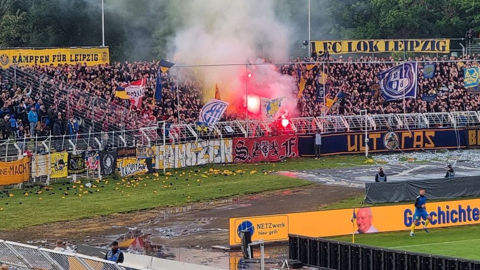 Fans von Lok Leipzig (Symbolbild). Fans von Lok Leipzig (Symbolbild).
