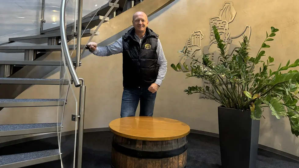 Jörg Dierig im Verwaltungsgebäude der Brauerei