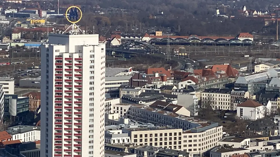 Blick über Leipzig - vom Uniriesen aus (Symbolbild).