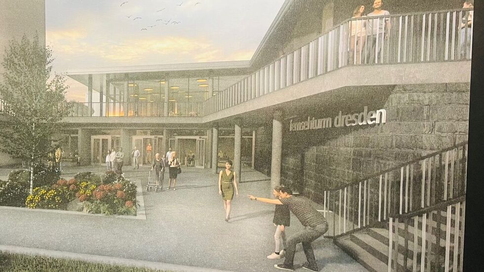 Am Fuße des Turms entsteht ein neues Restaurant, oben gibts zukünftig nur Snacks