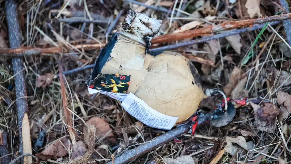 Dieser Feuerwerkskörper wurde in der Nähe des Brandes gefunden. 